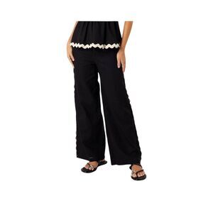 Petal & Pup Mollymook Rickrack Trim Cotton Wide Leg Pants Size XL